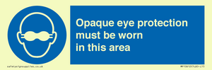 MP10612: Opaque eye protection must be worn in this area