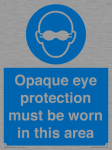 MP10612: Opaque eye protection must be worn in this area