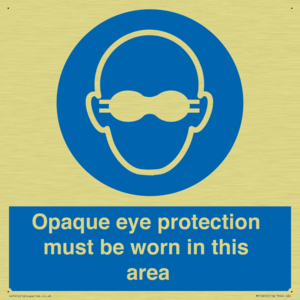MP10612: Opaque eye protection must be worn in this area