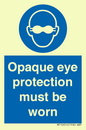 MP10614: Opaque eye protection must be worn