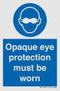 MP10614: Opaque eye protection must be worn