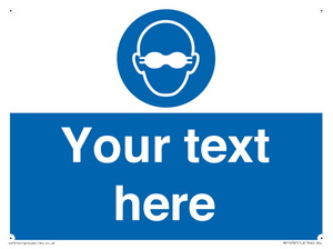 MP10787: Custom Mandatory: Opaque eye protection must be worn