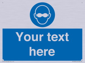 MP10787: Custom Mandatory: Opaque eye protection must be worn