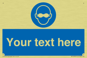 MP10787: Custom Mandatory: Opaque eye protection must be worn