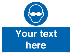 MP10787: Custom Mandatory: Opaque eye protection must be worn