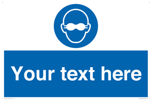 MP10787: Custom Mandatory: Opaque eye protection must be worn