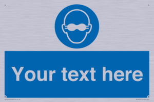 MP10787: Custom Mandatory: Opaque eye protection must be worn