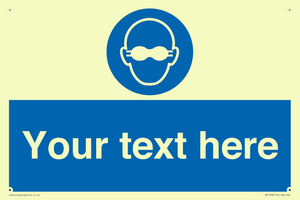 MP10787: Custom Mandatory: Opaque eye protection must be worn