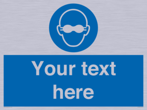 MP10787: Custom Mandatory: Opaque eye protection must be worn