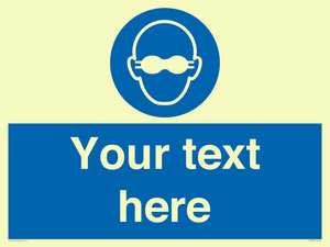 MP10787: Custom Mandatory: Opaque eye protection must be worn