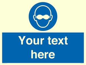 MP10787: Custom Mandatory: Opaque eye protection must be worn