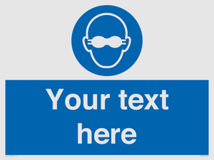 MP10787: Custom Mandatory: Opaque eye protection must be worn