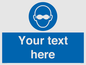 MP10787: Custom Mandatory: Opaque eye protection must be worn
