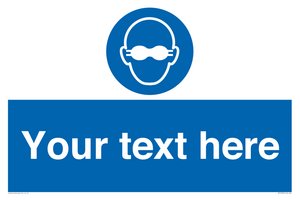 MP10787: Custom Mandatory: Opaque eye protection must be worn