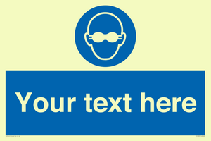 MP10787: Custom Mandatory: Opaque eye protection must be worn