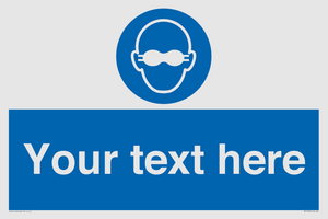MP10787: Custom Mandatory: Opaque eye protection must be worn
