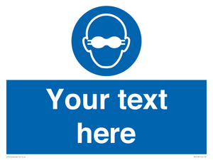 MP10787: Custom Mandatory: Opaque eye protection must be worn