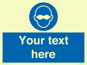 MP10787: Custom Mandatory: Opaque eye protection must be worn