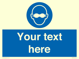 MP10787: Custom Mandatory: Opaque eye protection must be worn