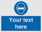 MP10787: Custom Mandatory: Opaque eye protection must be worn