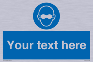 MP10787: Custom Mandatory: Opaque eye protection must be worn