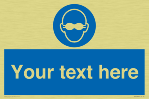 MP10787: Custom Mandatory: Opaque eye protection must be worn