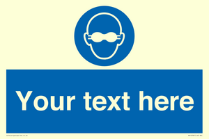 MP10787: Custom Mandatory: Opaque eye protection must be worn