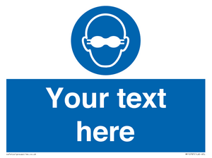 MP10787: Custom Mandatory: Opaque eye protection must be worn