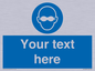 MP10787: Custom Mandatory: Opaque eye protection must be worn