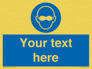 MP10787: Custom Mandatory: Opaque eye protection must be worn