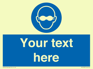 MP10787: Custom Mandatory: Opaque eye protection must be worn