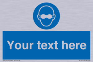 MP10787: Custom Mandatory: Opaque eye protection must be worn