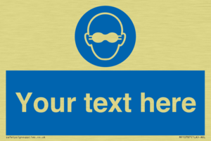 MP10787: Custom Mandatory: Opaque eye protection must be worn