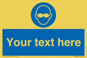 MP10787: Custom Mandatory: Opaque eye protection must be worn