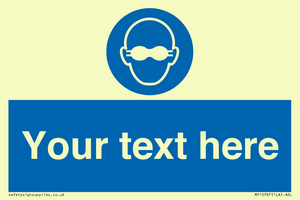 MP10787: Custom Mandatory: Opaque eye protection must be worn