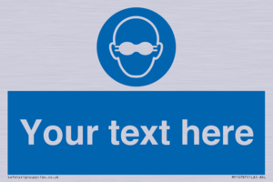 MP10787: Custom Mandatory: Opaque eye protection must be worn