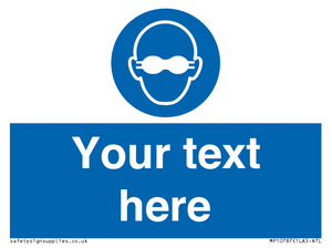 MP10787: Custom Mandatory: Opaque eye protection must be worn