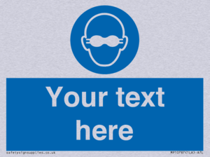 MP10787: Custom Mandatory: Opaque eye protection must be worn