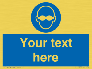 MP10787: Custom Mandatory: Opaque eye protection must be worn