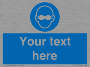 MP10787: Custom Mandatory: Opaque eye protection must be worn