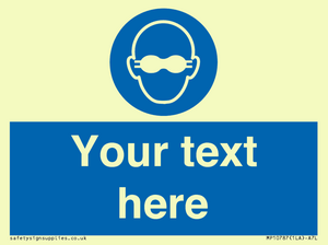 MP10787: Custom Mandatory: Opaque eye protection must be worn