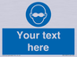 MP10787: Custom Mandatory: Opaque eye protection must be worn