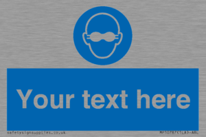 MP10787: Custom Mandatory: Opaque eye protection must be worn