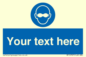 MP10787: Custom Mandatory: Opaque eye protection must be worn