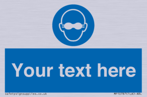 MP10787: Custom Mandatory: Opaque eye protection must be worn