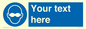 MP10787: Custom Mandatory: Opaque eye protection must be worn