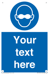 MP10787: Custom Mandatory: Opaque eye protection must be worn