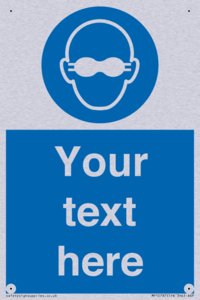 MP10787: Custom Mandatory: Opaque eye protection must be worn