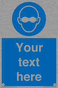 MP10787: Custom Mandatory: Opaque eye protection must be worn