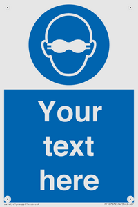 MP10787: Custom Mandatory: Opaque eye protection must be worn